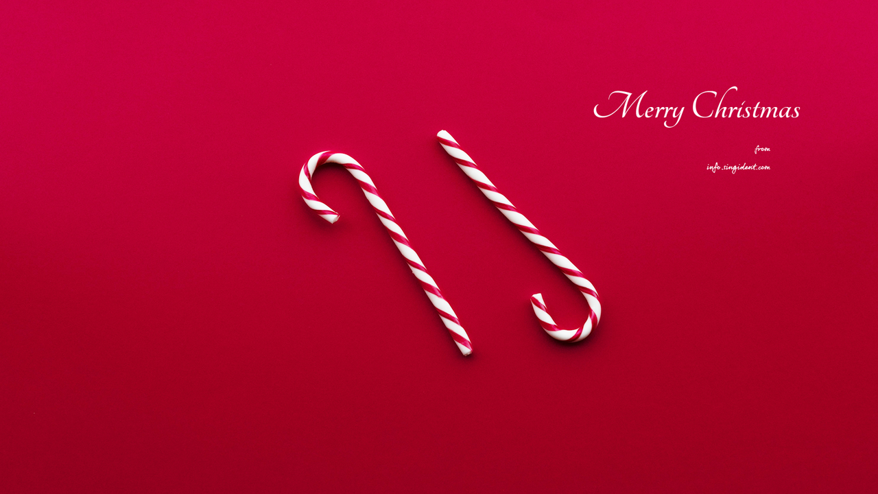 04 크리스마스 막대사탕 C - Merry Christmas 크리스마스배경화면
