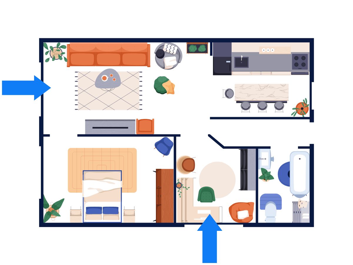 타워형 아파트 내부 구조