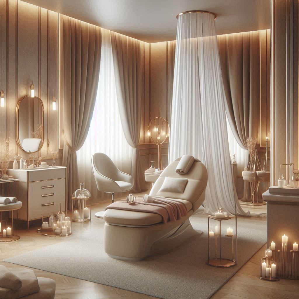 피부,체형관리 샵 배경