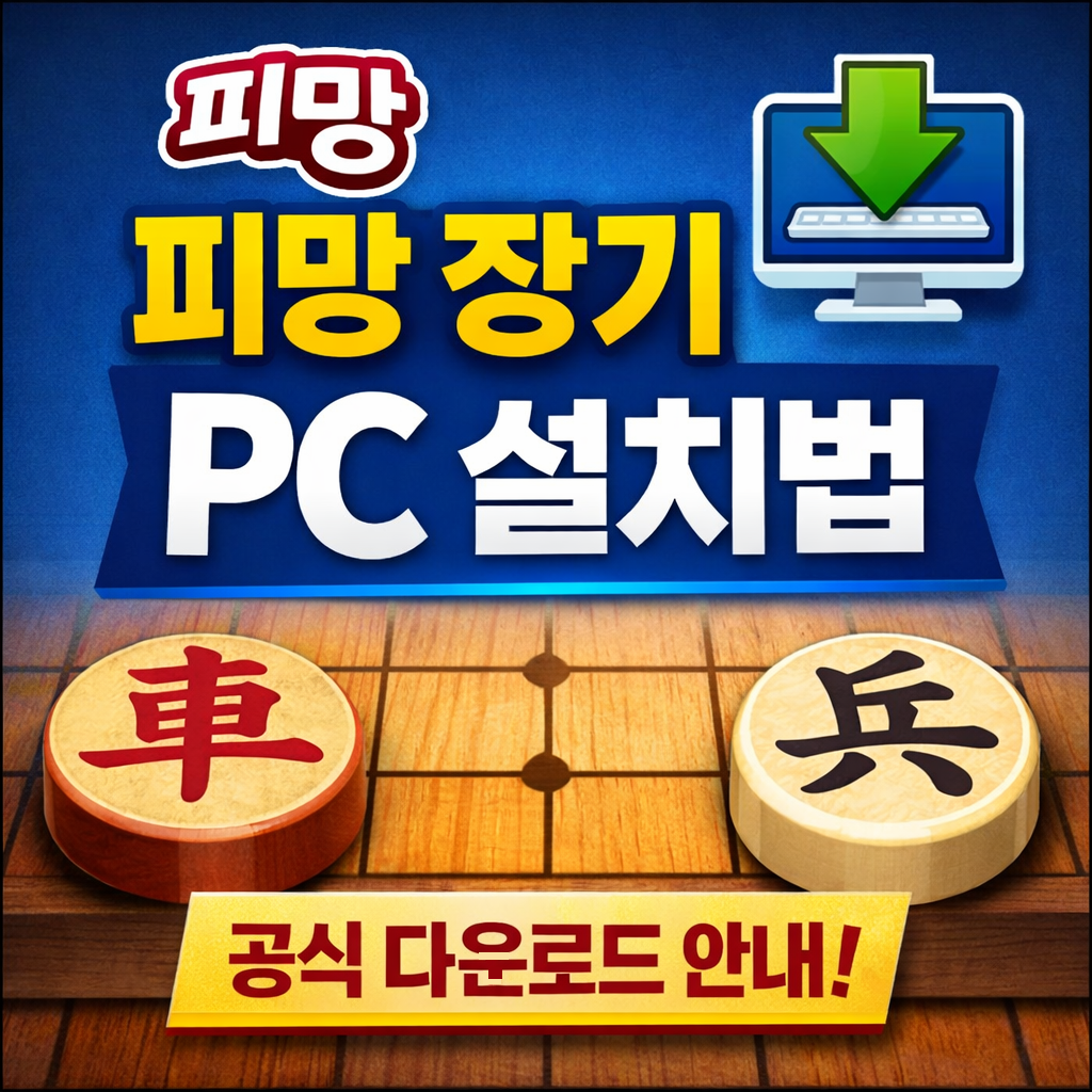 [피망 장기 다운로드] PC에서 설치하는 가장 쉬운 방법 (공식 안전 경로 안내)