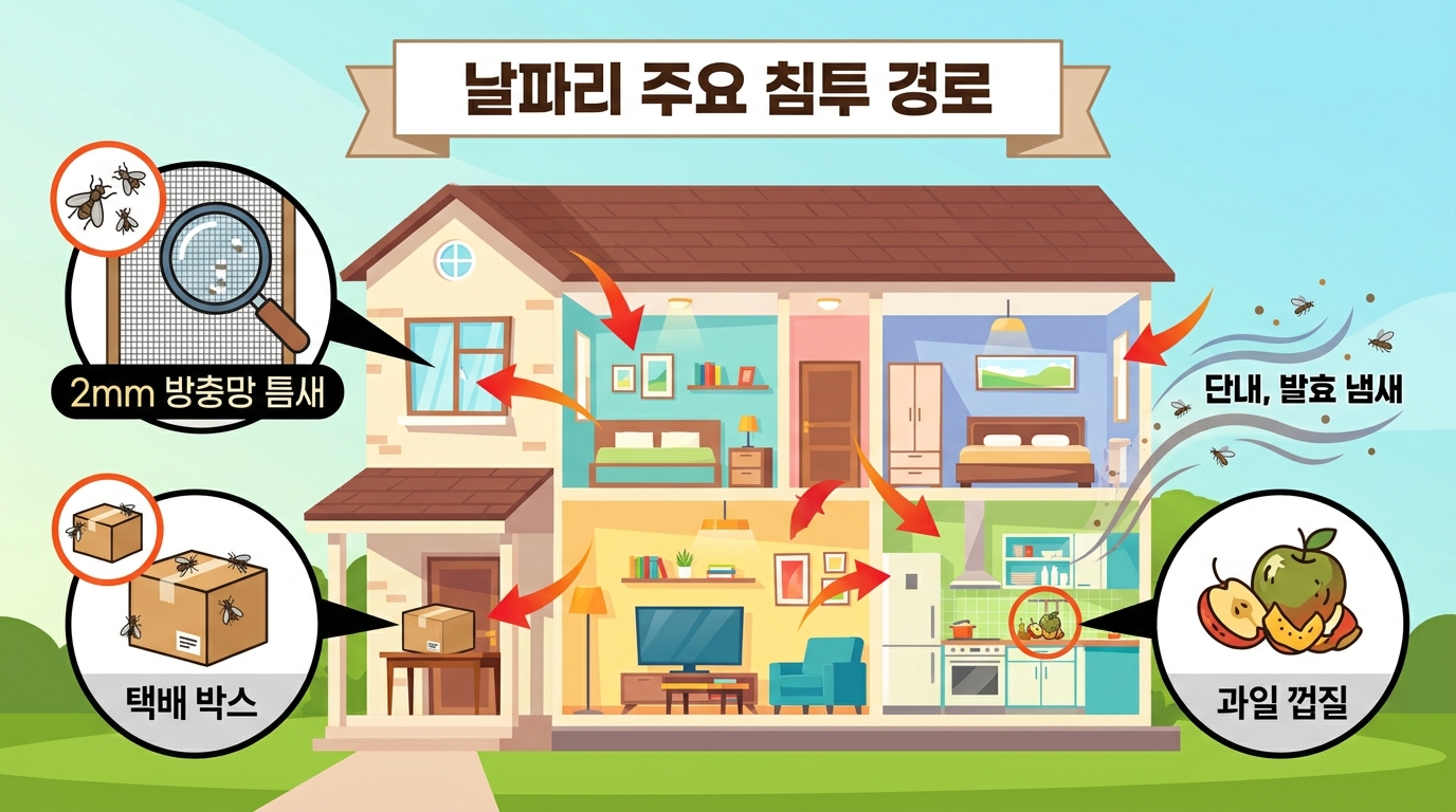 날파리 퇴치법