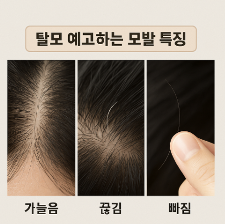 탈모 예고하는 모발 특징