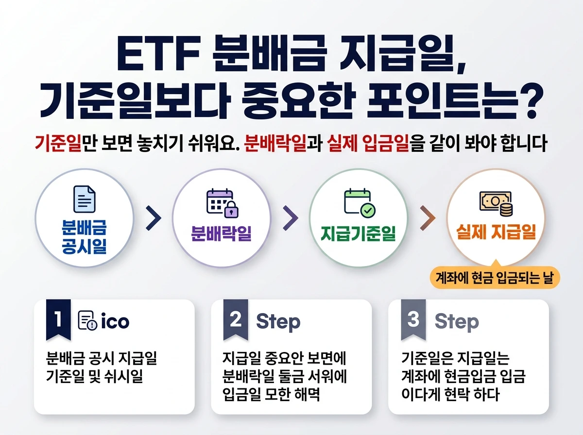 ETF 분배금 지급일, 기준일보다 중요한 포인트