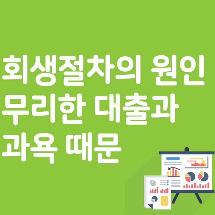 회생 절차의 원인 무리한 대출과 과욕 때문