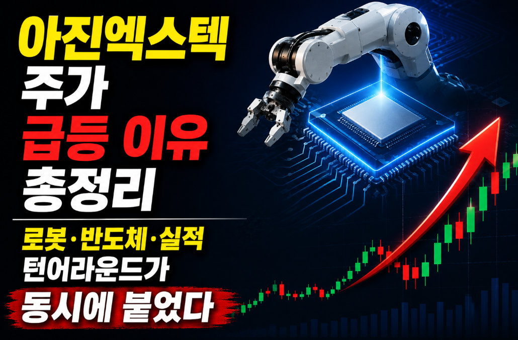 아진엑스텍 주가 급등, 이유 3가지로 끝