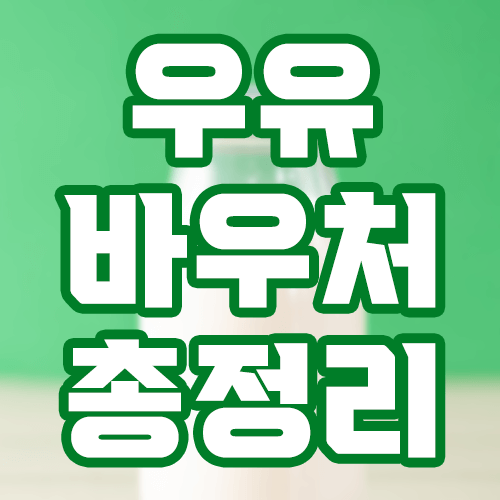 우유 바우처 총정리