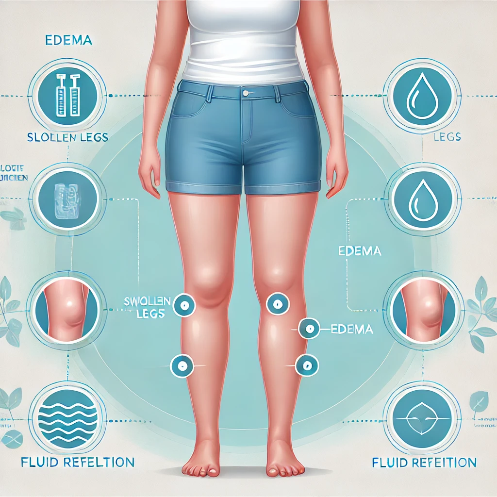 다리 부종과 관련된 장면