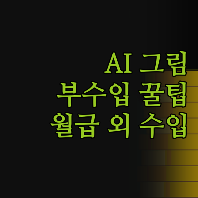 AI 아트로 월급 외 부수입 만들기,
