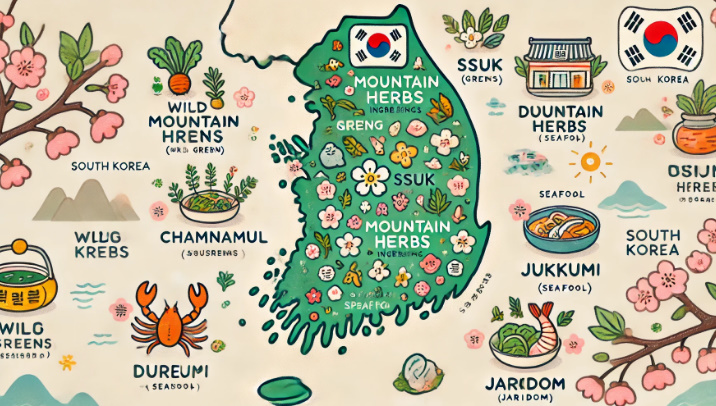 지역별 제철 식재료 지도 관련 이미지