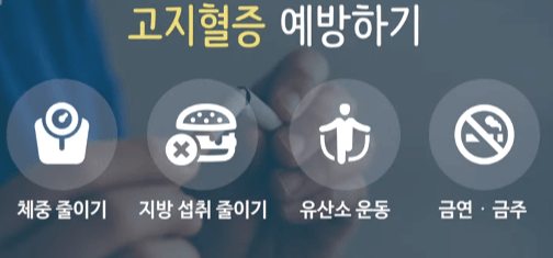 고지혈증의 예방과 치료