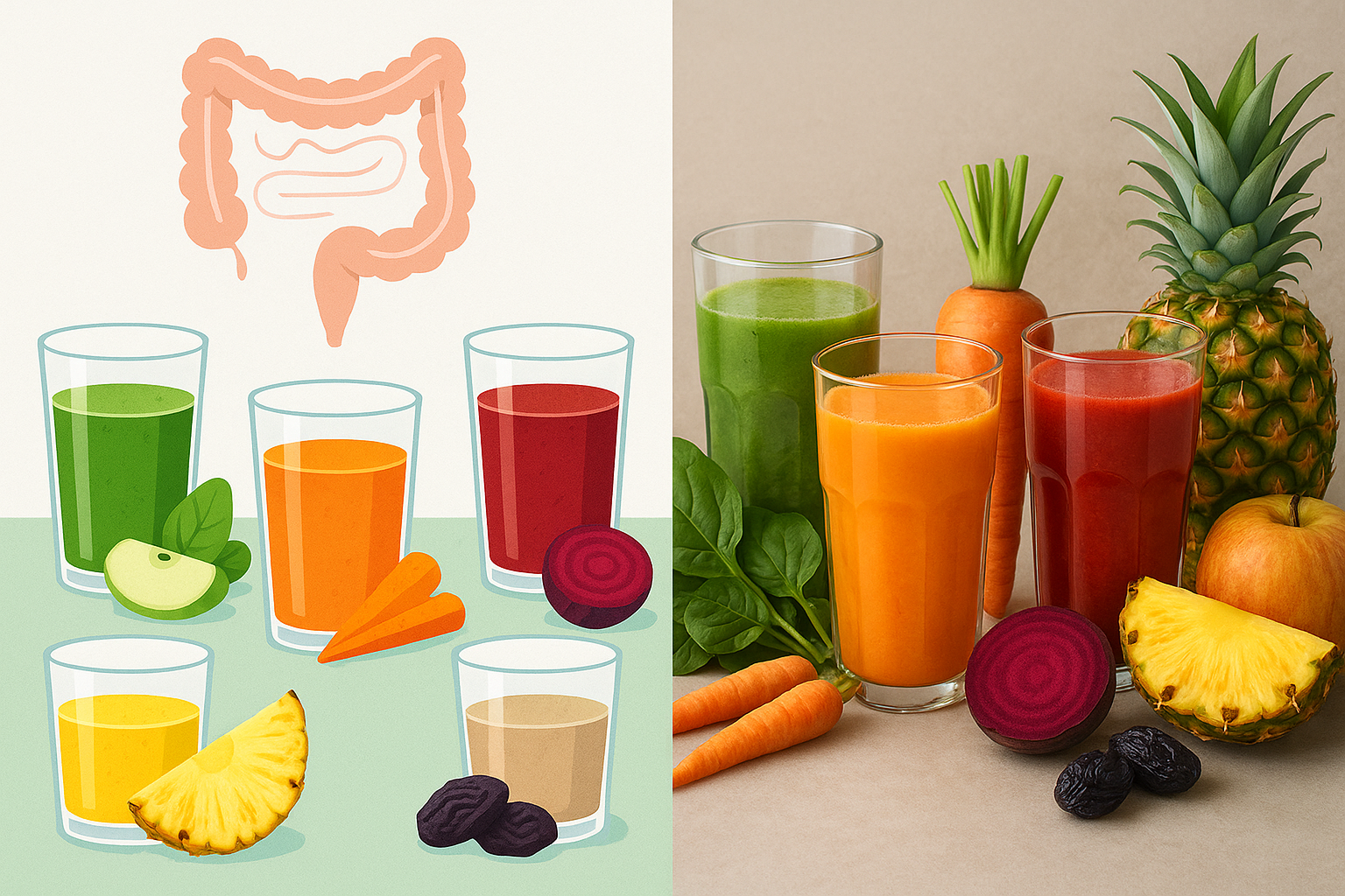 쾌변으로 해독하자! 변비에 좋은 5가지 주스