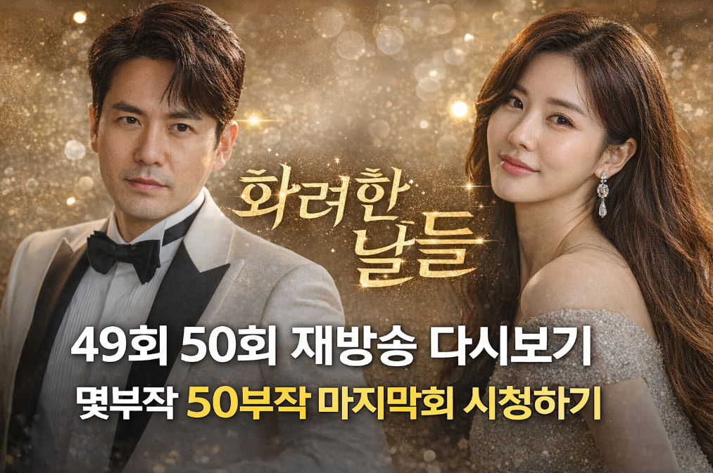 화려한 날들 50부작 완결, 재방송 놓치지 마세요