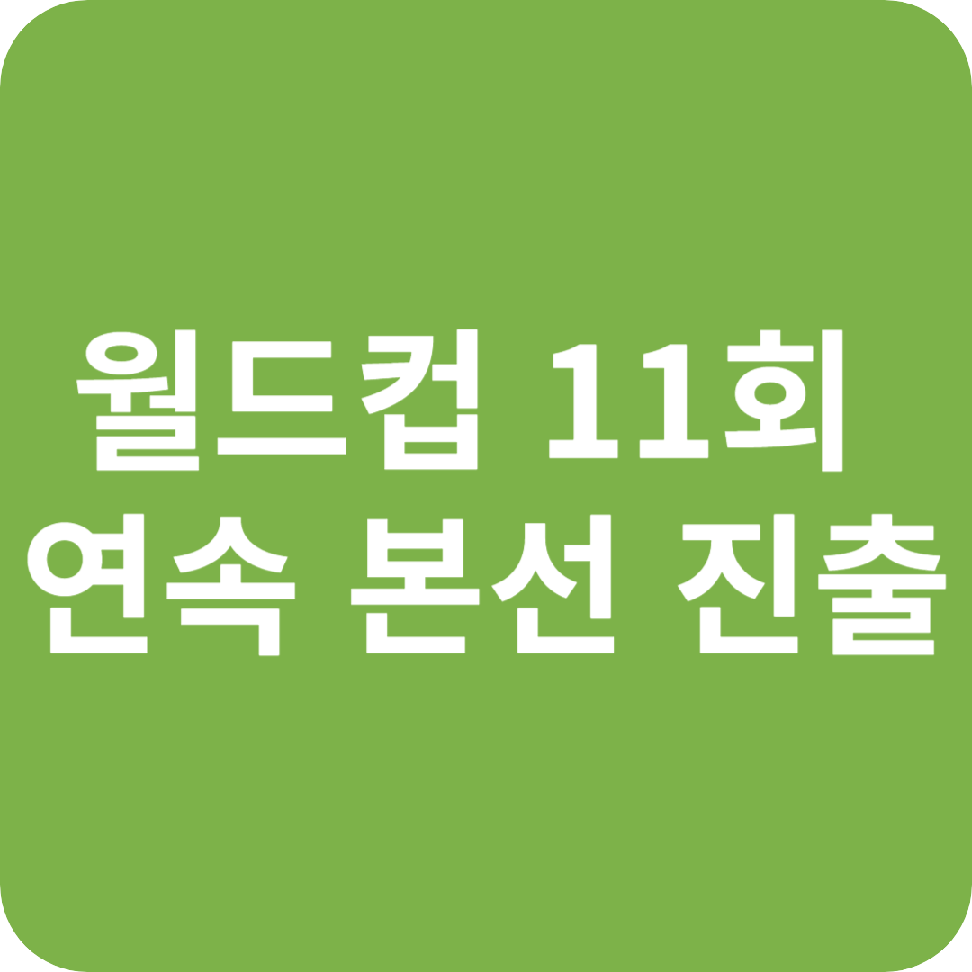 대한민국 축구, 월드컵 11회 연속 본선 진출