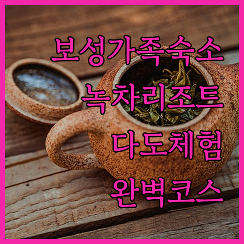 보성 녹차 리조트 포함 가족 여행 숙..