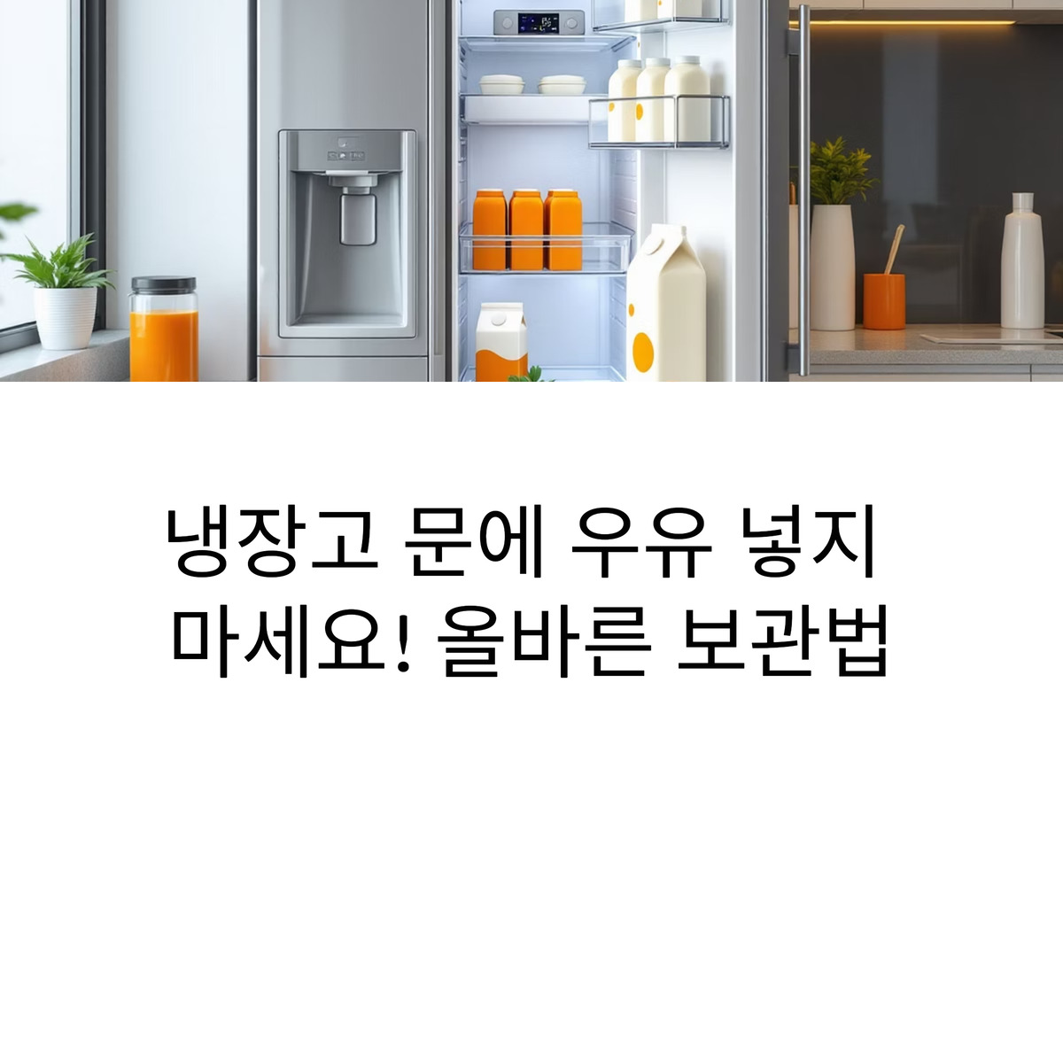 냉장고 문에 보관하면 안 되는 비밀
