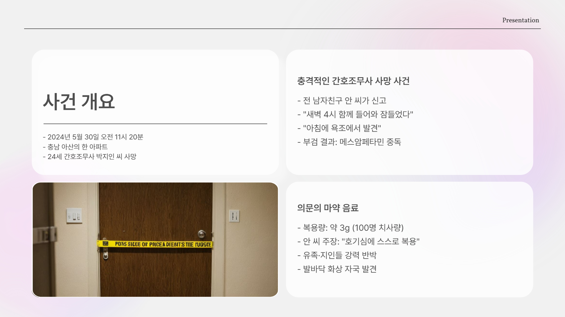 사건 개요
