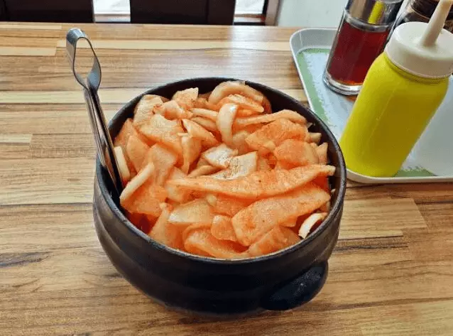 백령면옥 밑반찬