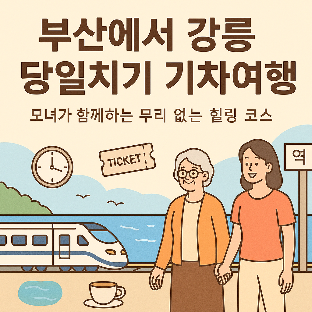 부산에서 강릉까지 엄마와 떠나는 당일치기 기차여행