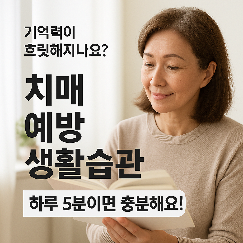 [4편] 치매 예방을 위한 생활 습관