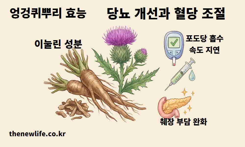 엉겅퀴뿌리 효능 당뇨 개선 혈당 조절