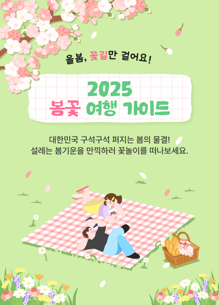 올봄, 꽃길만 걸어요! 2025 봄꽃 여행 가이드