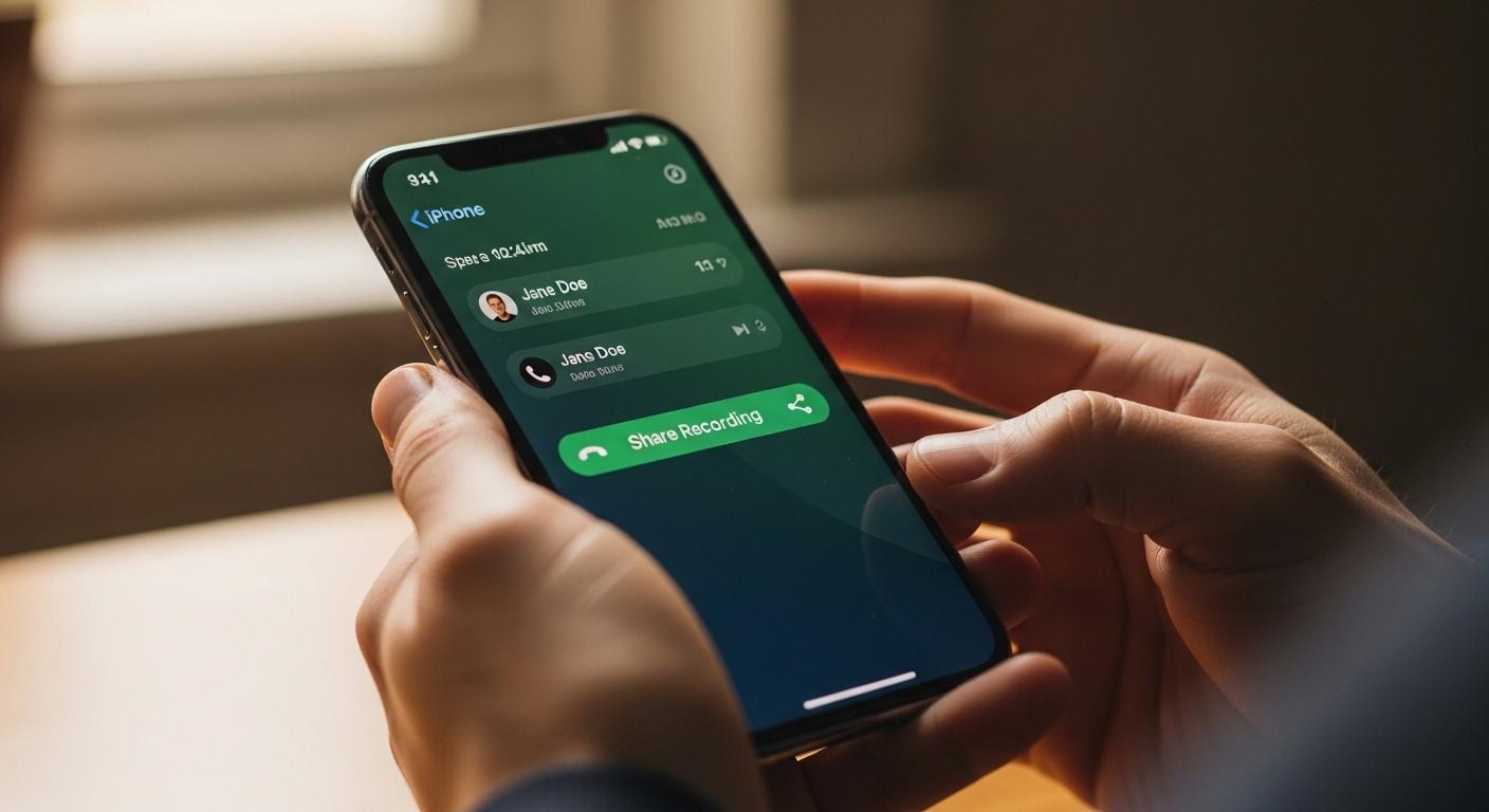 아이폰 통화녹음 공유