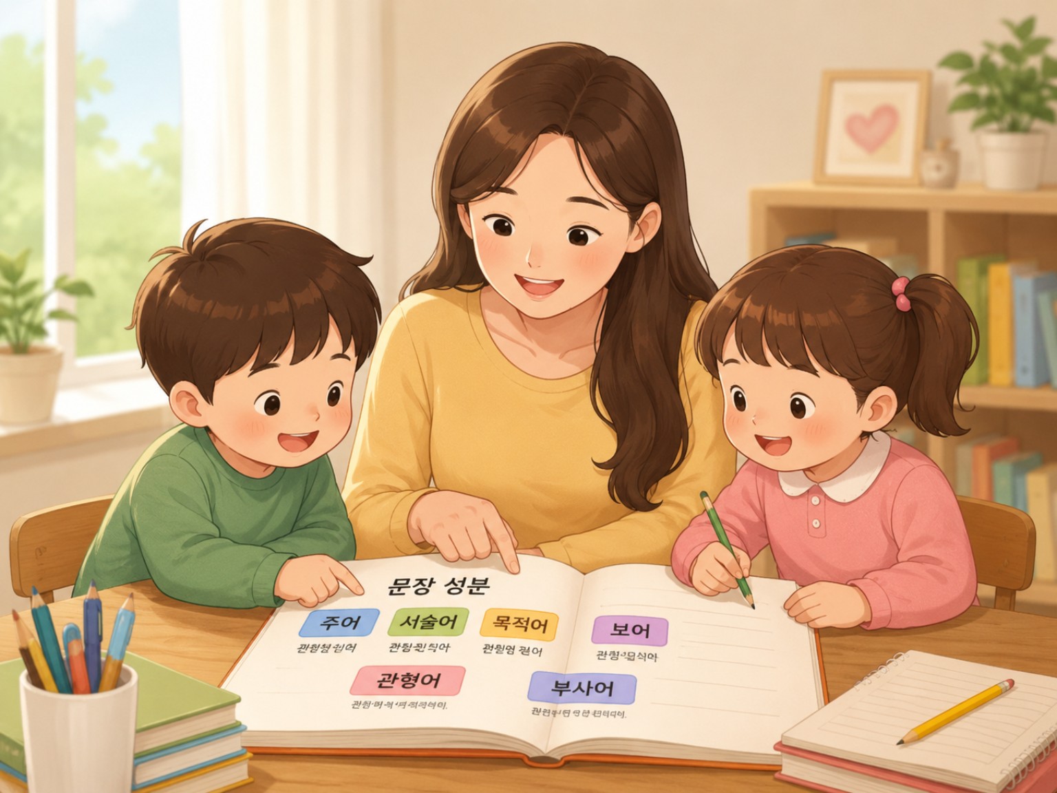 초등 문장 성분 쉽게 배우기 부속 성분 관형어, 부사어