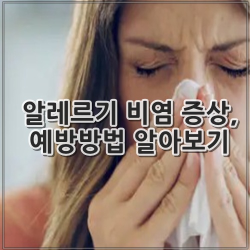 알레르기 비염 증상, 예방방법 알아보기