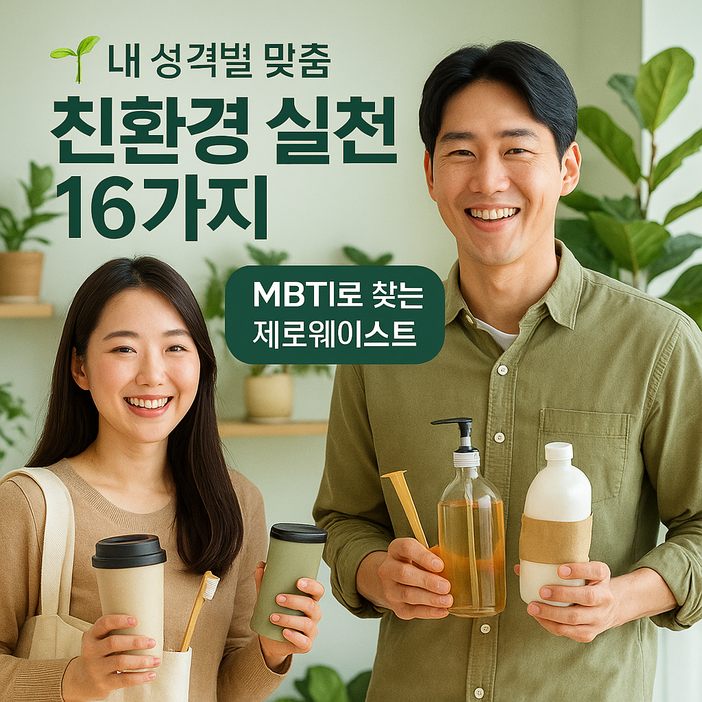 MBTI별 내 성격 맞춤 친환경 실천법