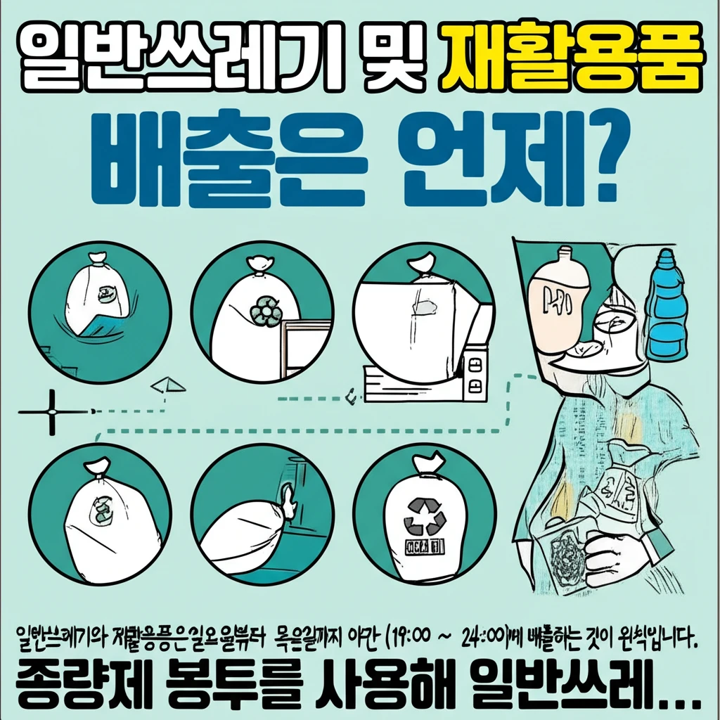 서계동 주민 필독 쓰레기 버리는 법과..