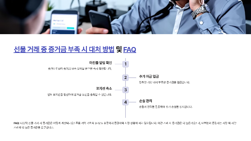 선물 거래 중 증거금 부족 시 대처 방법