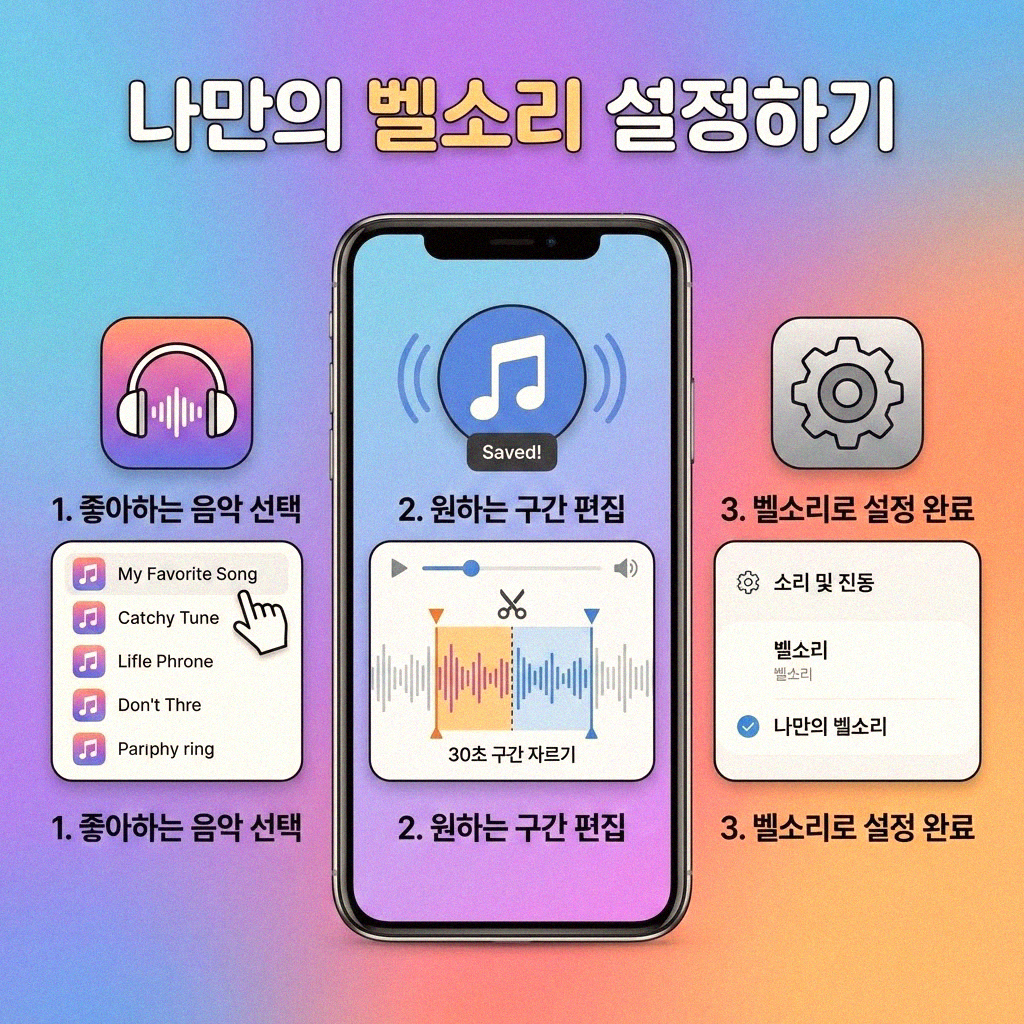 나만의 특별한 소리 스마트폰 벨소리 직접 추가하는 방법