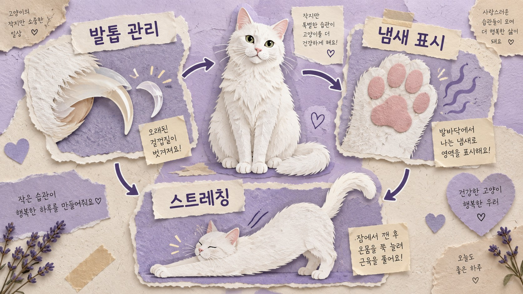 고양이가 스크래처를 긁는 세 가지 이유