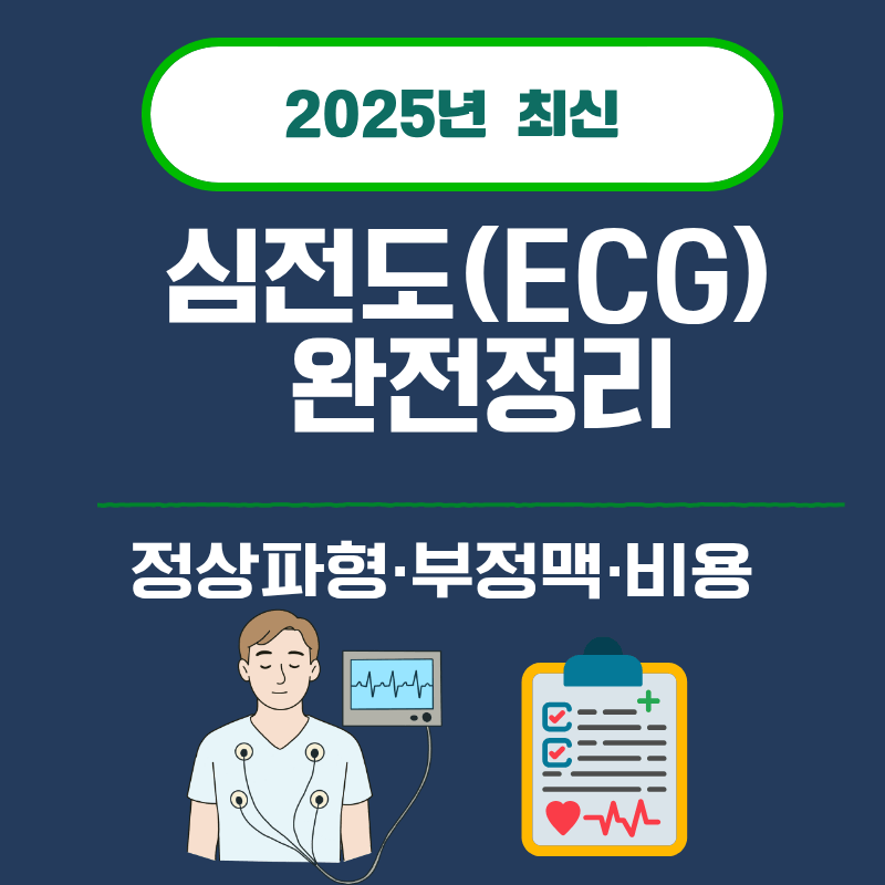 20. 심전도(ECG) 완전정리｜정상파형&middot;부정맥&middot;비용 (2025)