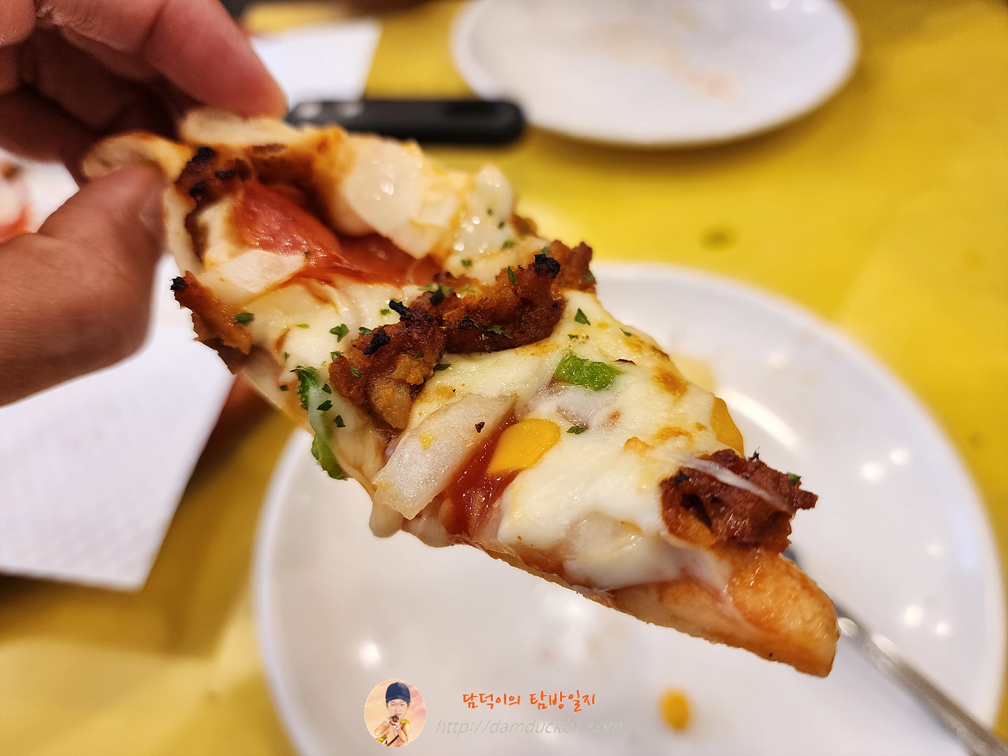 직화파인애플피자