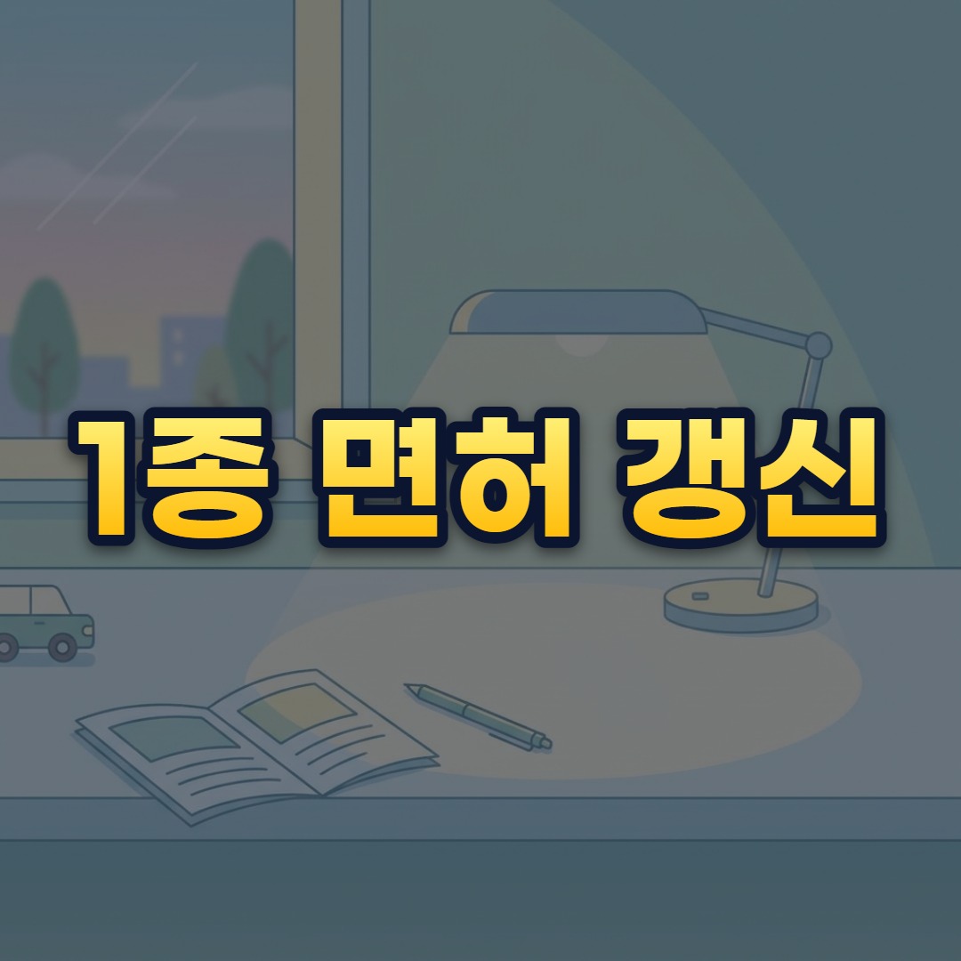 1종 면허 갱신