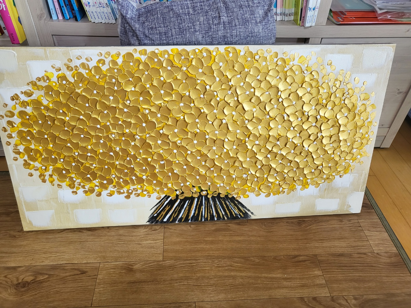 이나코리아 황금 돈나무 유화 그림 액자(돈 들어오는 그림 액자)