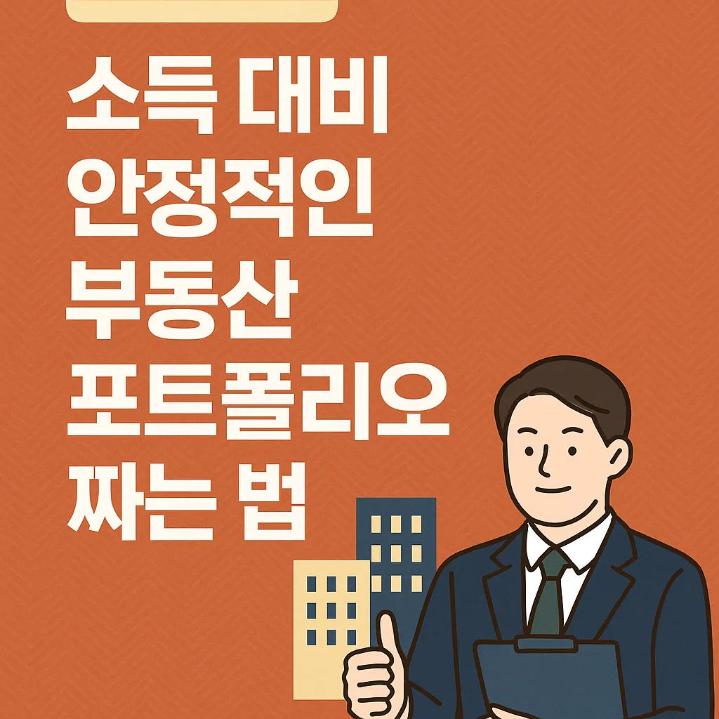 직장인 맞춤! 소득 대비 안정적인 부동산 포트폴리오 짜는 법