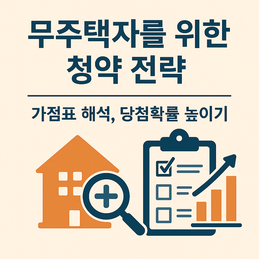무주택자를 위한 청약 전략