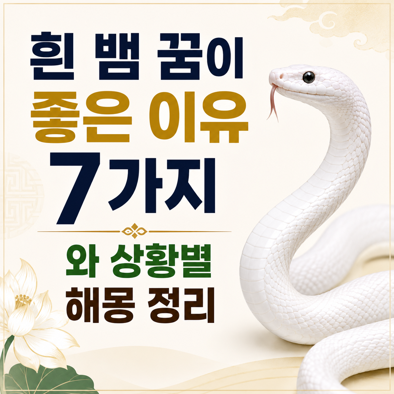 흰 뱀 꿈