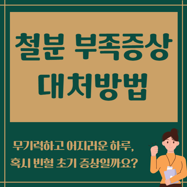철분 부족증상 대처방법
