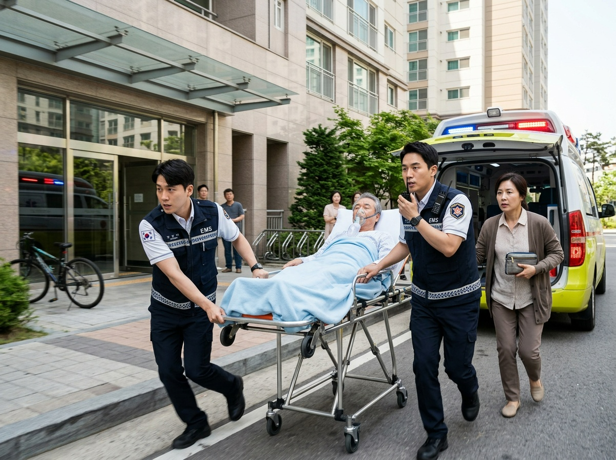 뇌졸중 119 신고 구급차 이송