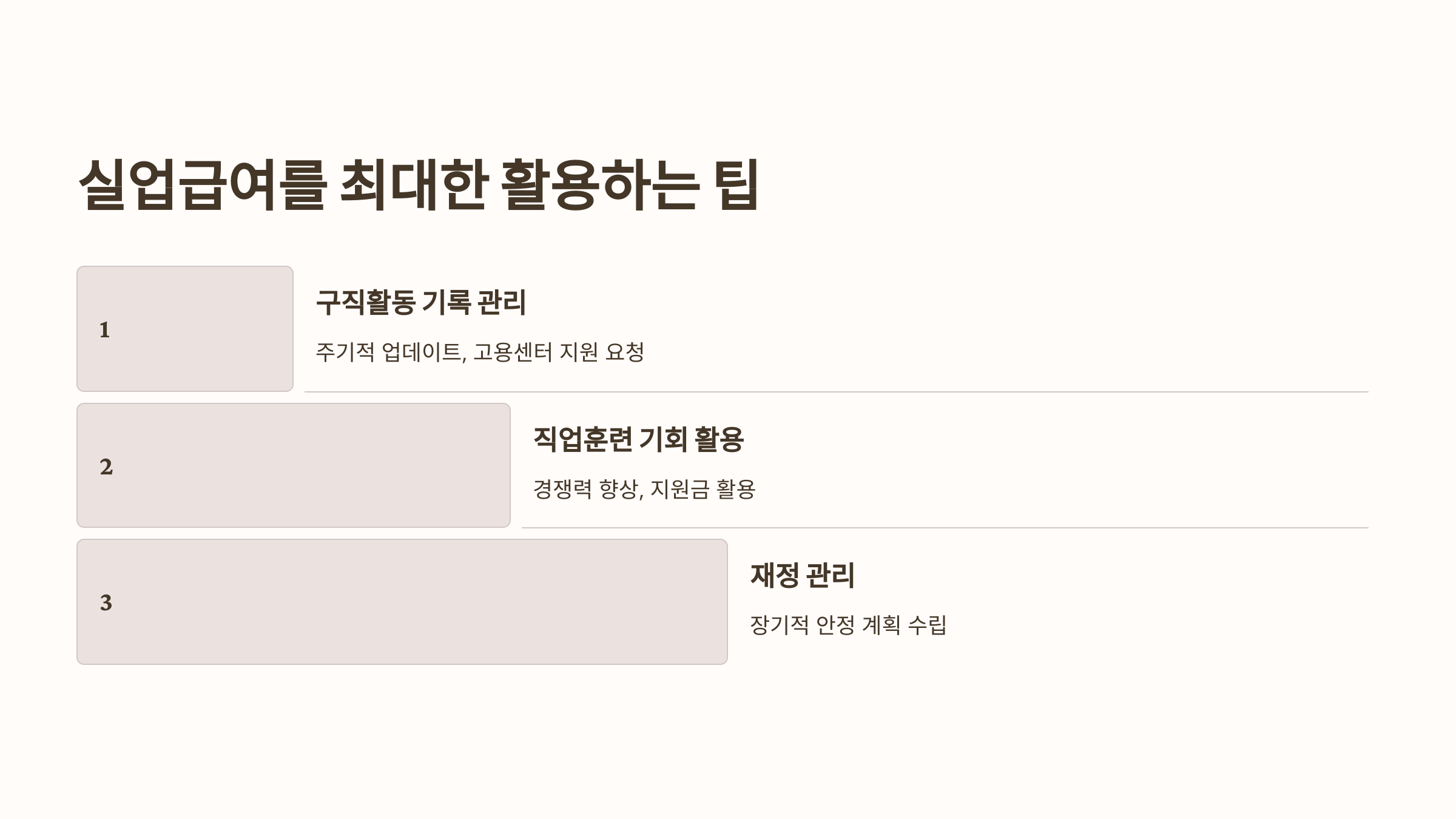 실업급여를 최대한 활용하는 팁