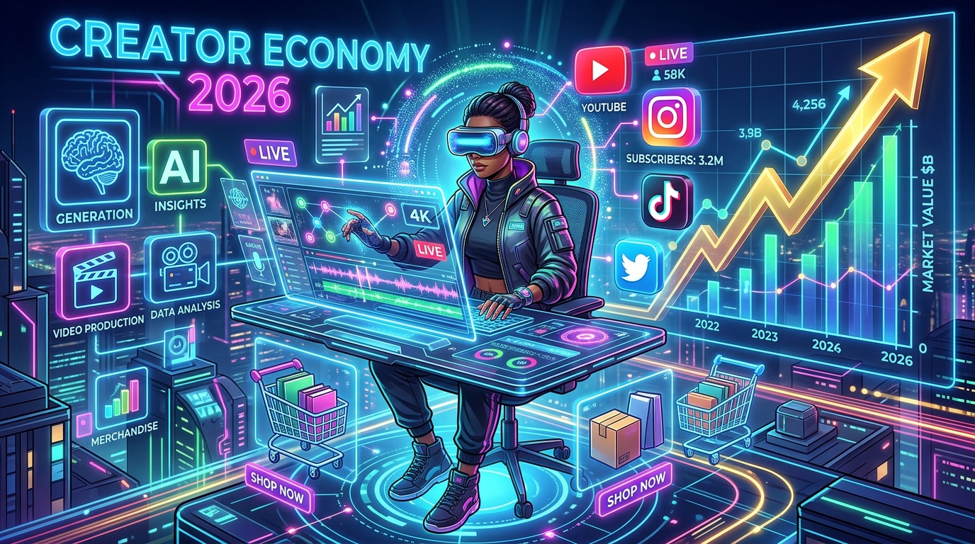 2026년 크리에이터 경제 미국주식 전망: AI 솔루션과 플랫폼 전환기에 주목하라