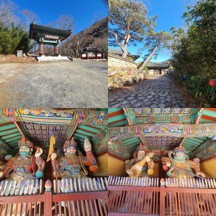 기림사 일주문과 사천왕문 사천왕상