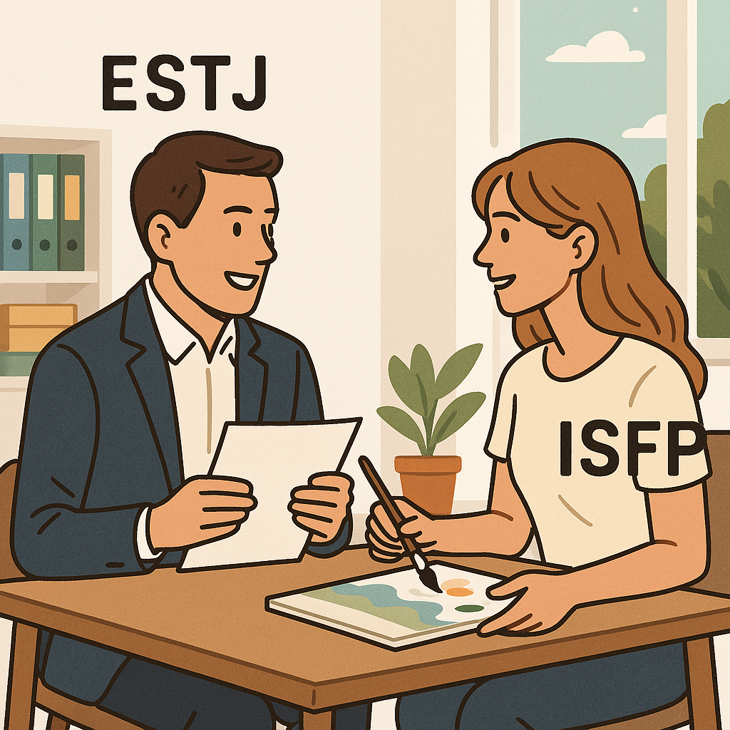 ESTJ 남자♥ISFP 여자 커플 분석: 플러팅부터 이별까지 7가지 시그널