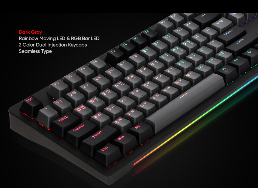 ABKO AN02 RGB BAR 축 교체 메카닉 키보드