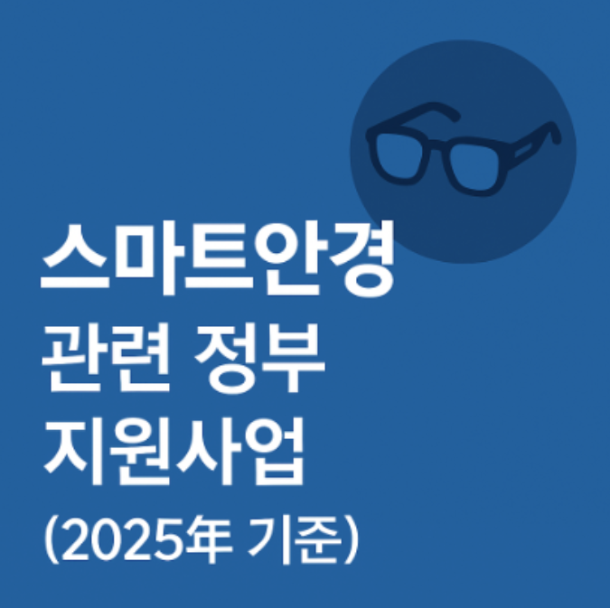 스마트안경 관련 정부 지원사업