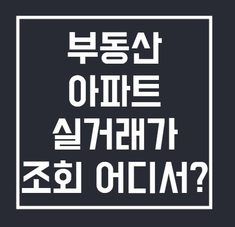 아파트 실거래가 조회 앱