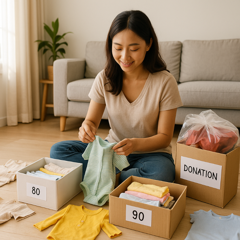 아이 옷 정리 방법